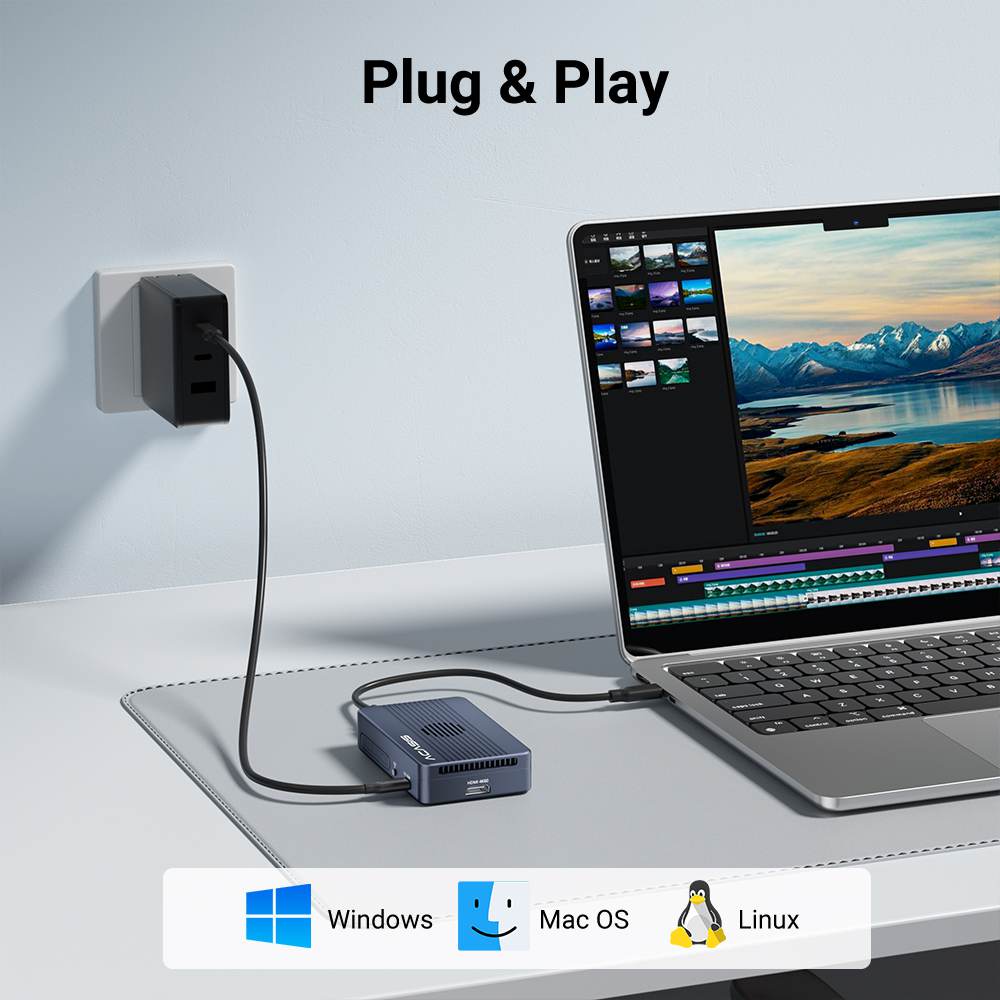 Acasis 40Gbps Dual NVMe SSD RAID Enclosure – Thunderbolt 3/4 & USB 4 – High-Speed Storage Solution