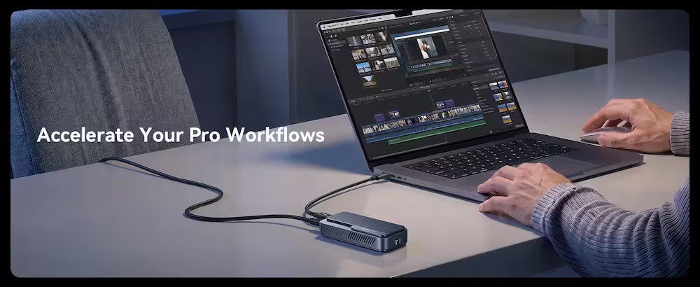Acasis 80Gbps M.2 NVMe SSD Enclosure with Temp-Control Fan & PD Port (TB501 Max)