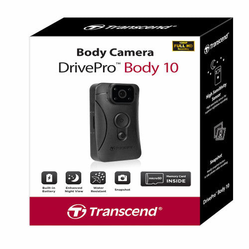 Transcend DrivePro Body 10C body/action camera Full HD 1080P