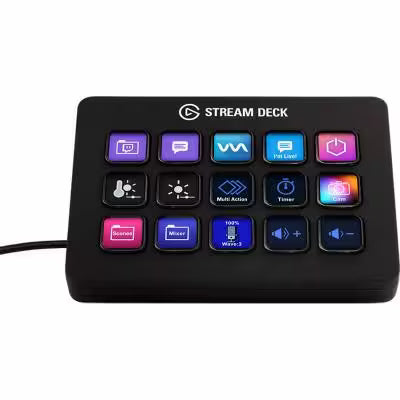 Elgato Stream Deck MK.2 – 15-Key Customizable LCD Controller for Creators & Streamers
