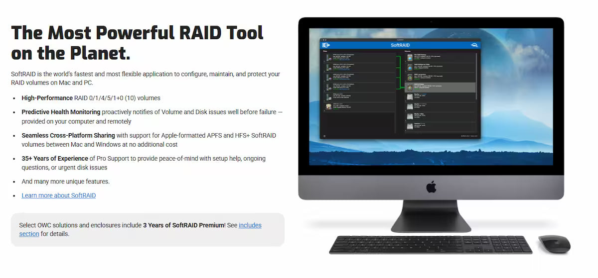 OWC Express 4M2 Ultra Thunderbolt 5 NVMe SSD RAID Enclosure