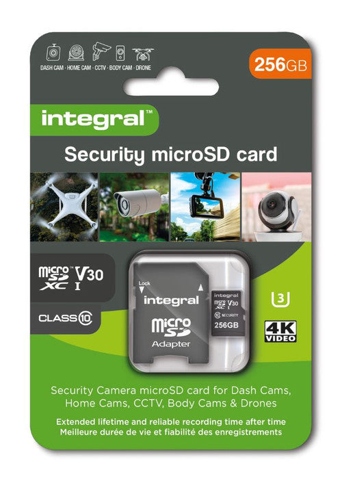 Integral Micro SD Card UHS-1 U3 V30 with adapter