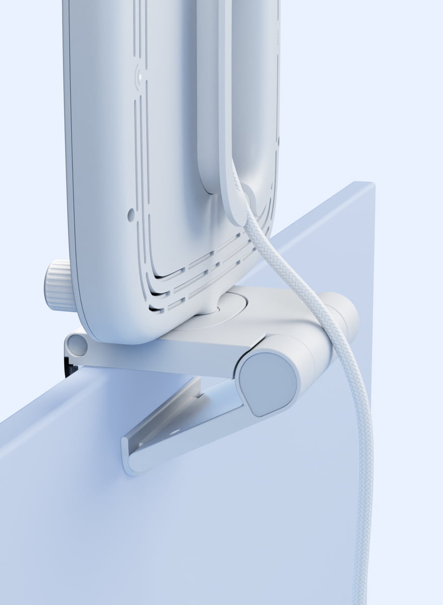 Elgato Key Light Neo - monitor mount and clamp detail