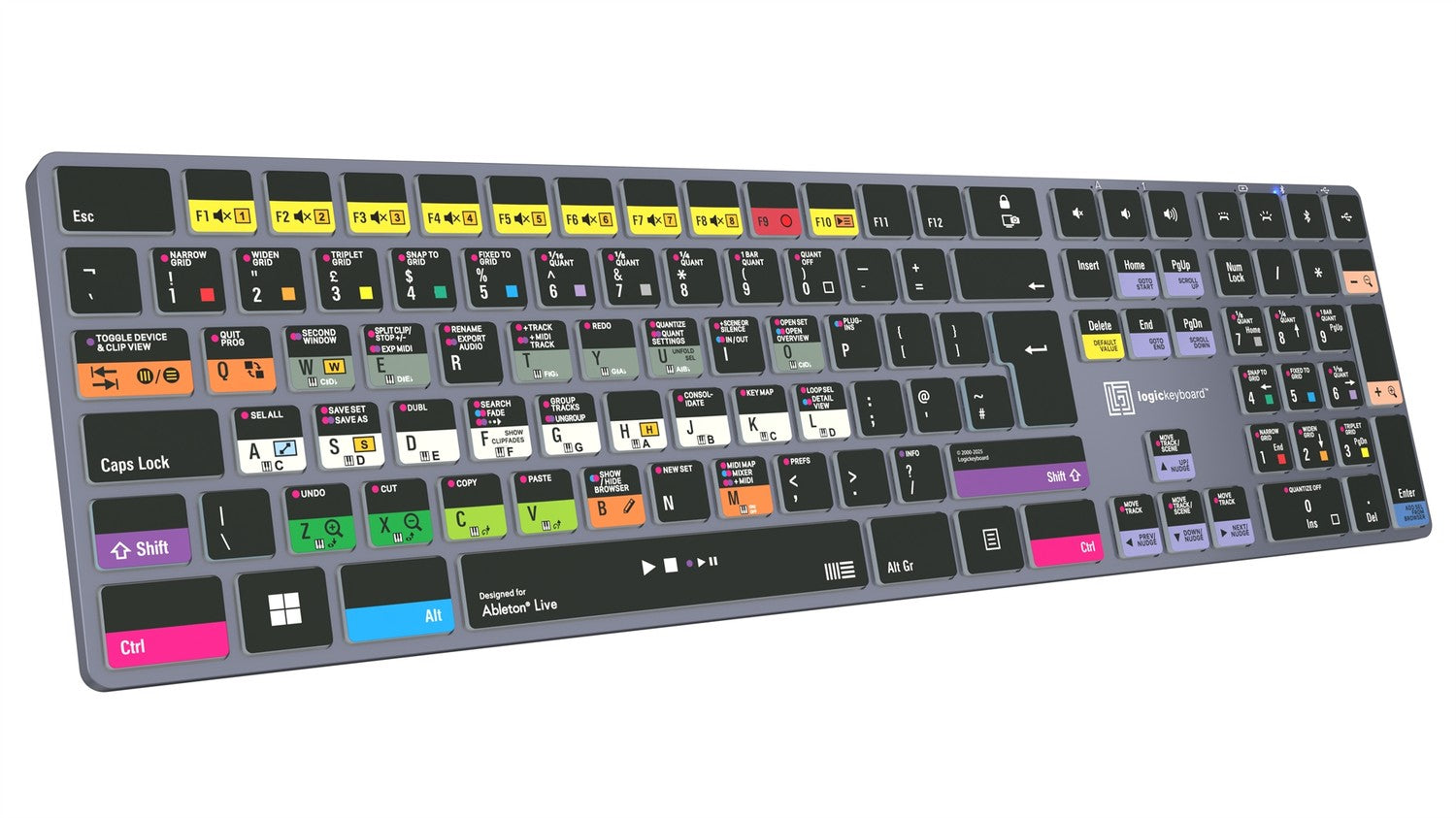 Logickeyboard TITAN Ableton Live keyboard view 4