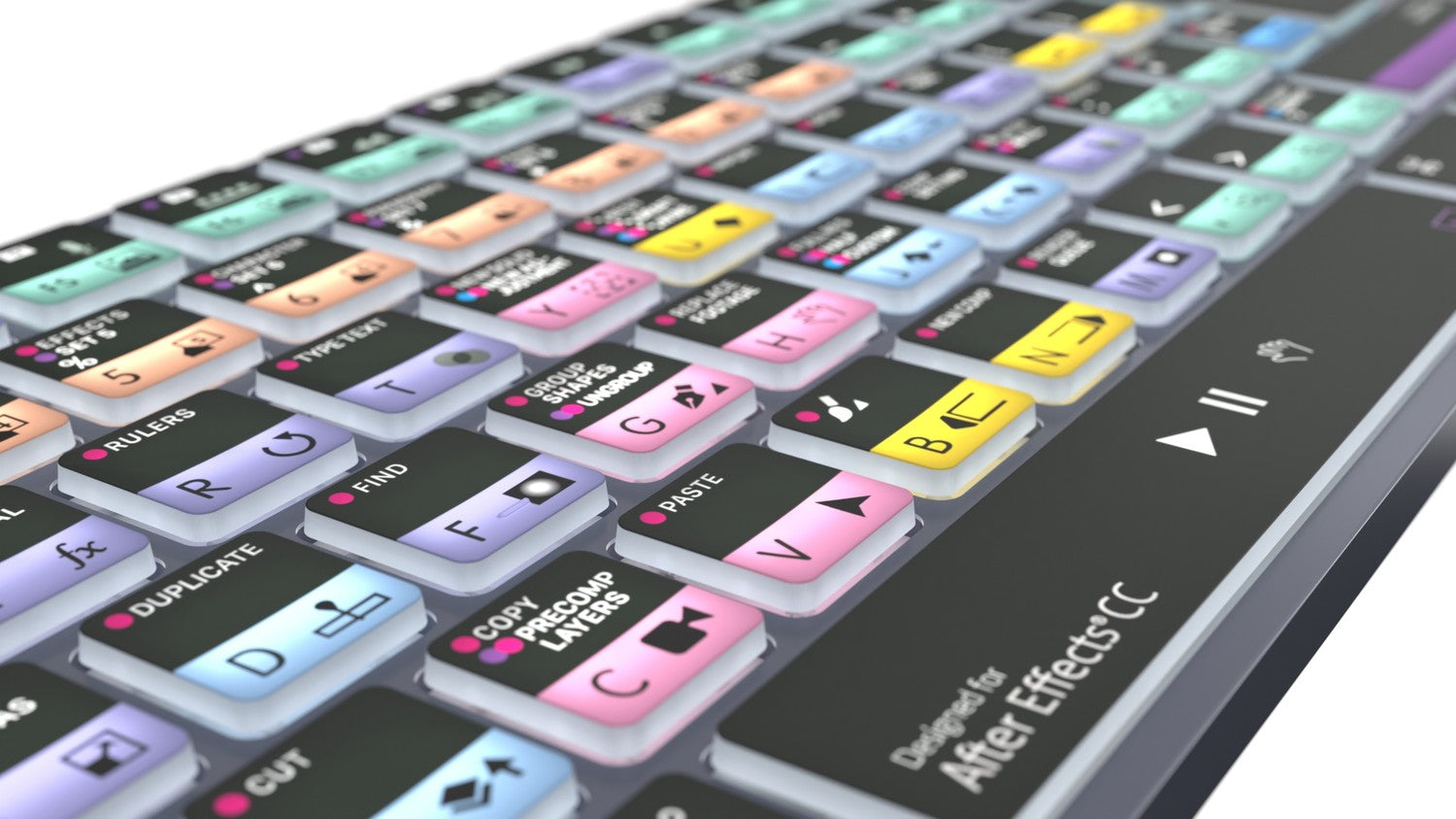 Logickeyboard TITAN After Effects keyboard view 5