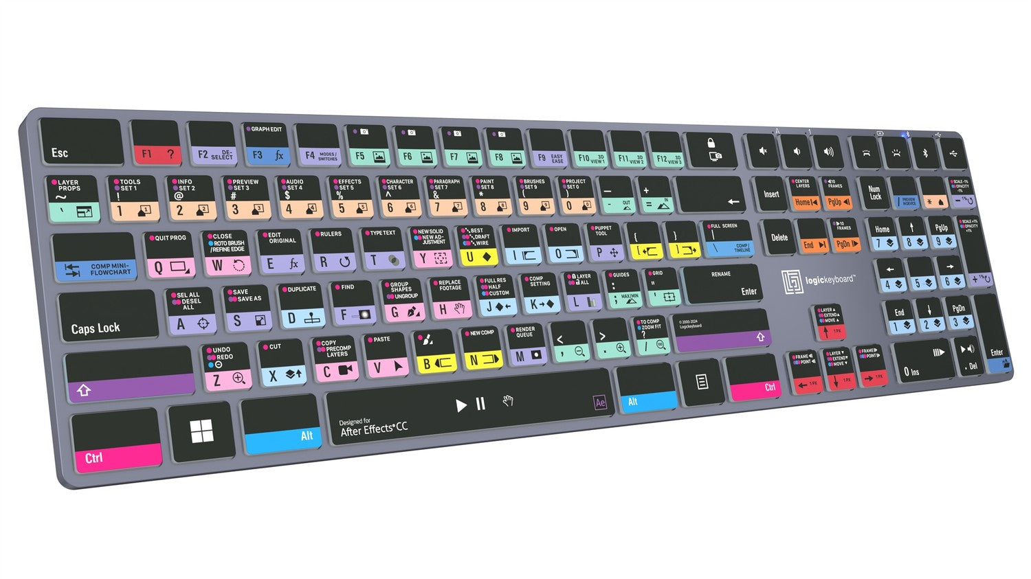 Logickeyboard TITAN After Effects keyboard view 4