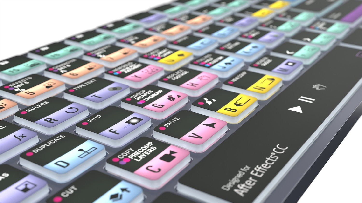 Logickeyboard TITAN After Effects keyboard view 5