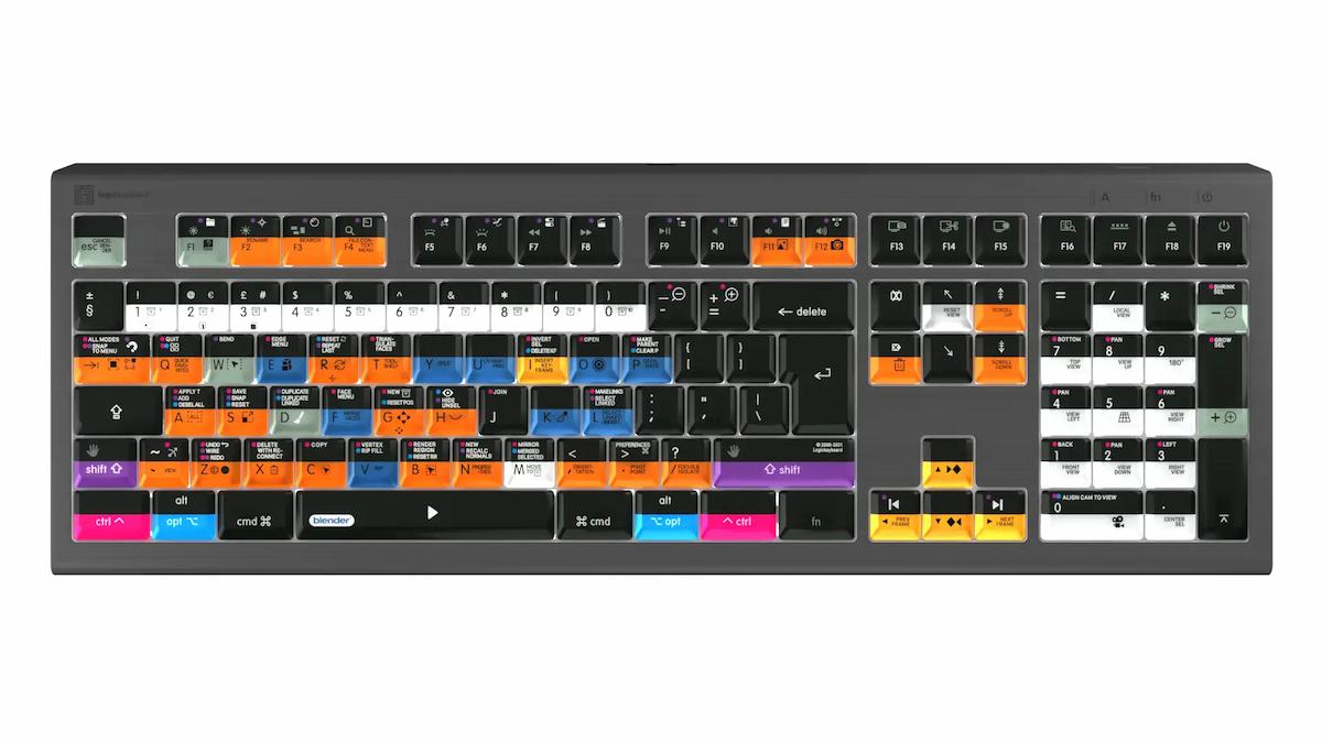 Blender 3D ASTRA 2 backlit keyboard for Mac - UK English