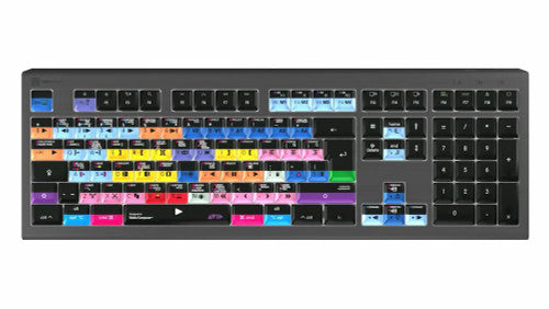 Avid Media Composer 'Pro' layout ASTRA2 Backlit Keyboard - Mac UK English