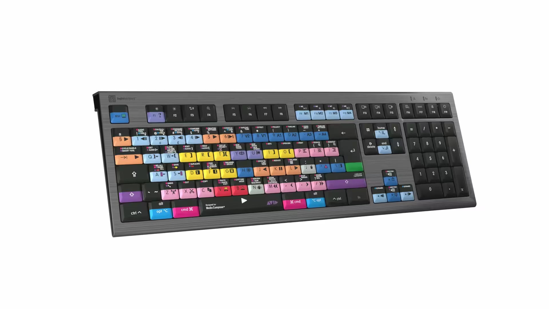 Avid Media Composer 'Pro' layout ASTRA2 Backlit Keyboard - Mac UK English