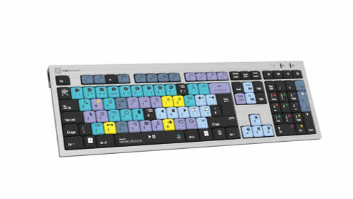 DaVinci Resolve Silver Slimline Keyboard UK English for Windows OS