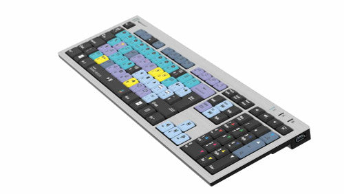 DaVinci Resolve Silver Slimline Keyboard UK English for Windows OS