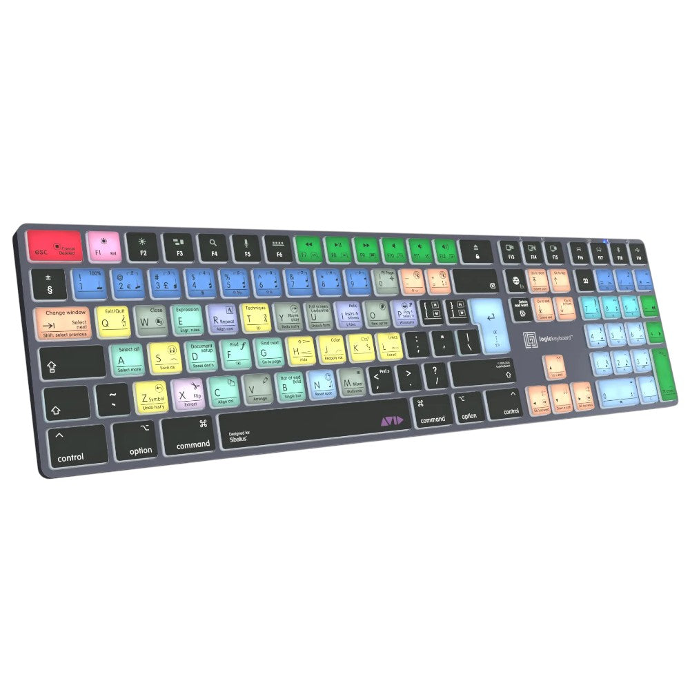 Avid Sibelius TITAN Wireless Backlit Keyboard for Mac – 60+ Shortcuts, Dual Connectivity