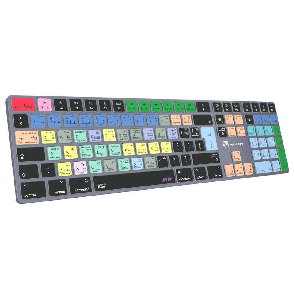 Avid Sibelius TITAN Wireless Backlit Keyboard for Mac – 60+ Shortcuts, Dual Connectivity