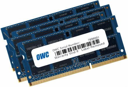 OWC ram 32GB (4 x 8GB) 204-Pin SODIMM DDR3 PC3L-12800 1600MHz 1.35v memory module for Mac