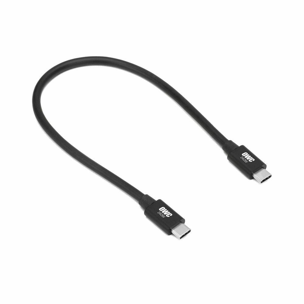 OWC Thunderbolt 5 (USB-C) Cable – High-Speed Data Transfer and 240W Power Delivery, Available in 30cm, 80cm, and 100cm Lengths