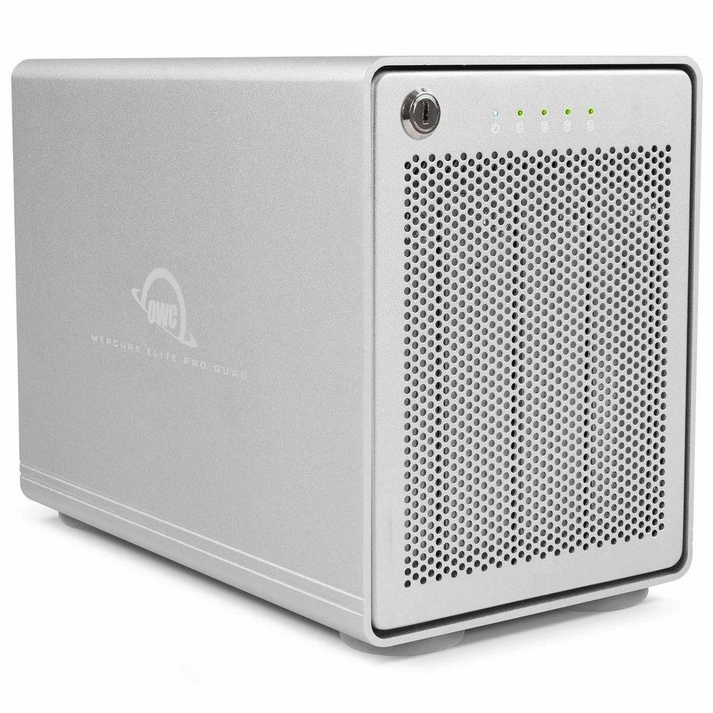 OWC Mercury Elite Pro Quad RAID 5 Four HDD/SSD Bay External Storage Enclosure