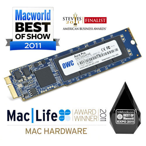 OWC Aura Pro 6G Solid State Drive - SSD for MacBook Air 2010 to 2011 with USB enclosure