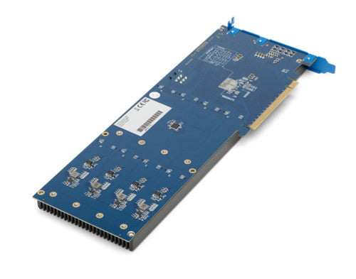 OWC Accelsior 8M2 PCIe 4.0 NVME M.2 SSD adapter card with M.2 NVME SSD installed