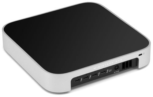 OWC miniStack STX Stackable Storage Enclosure with Thunderbolt Hub expansion silver