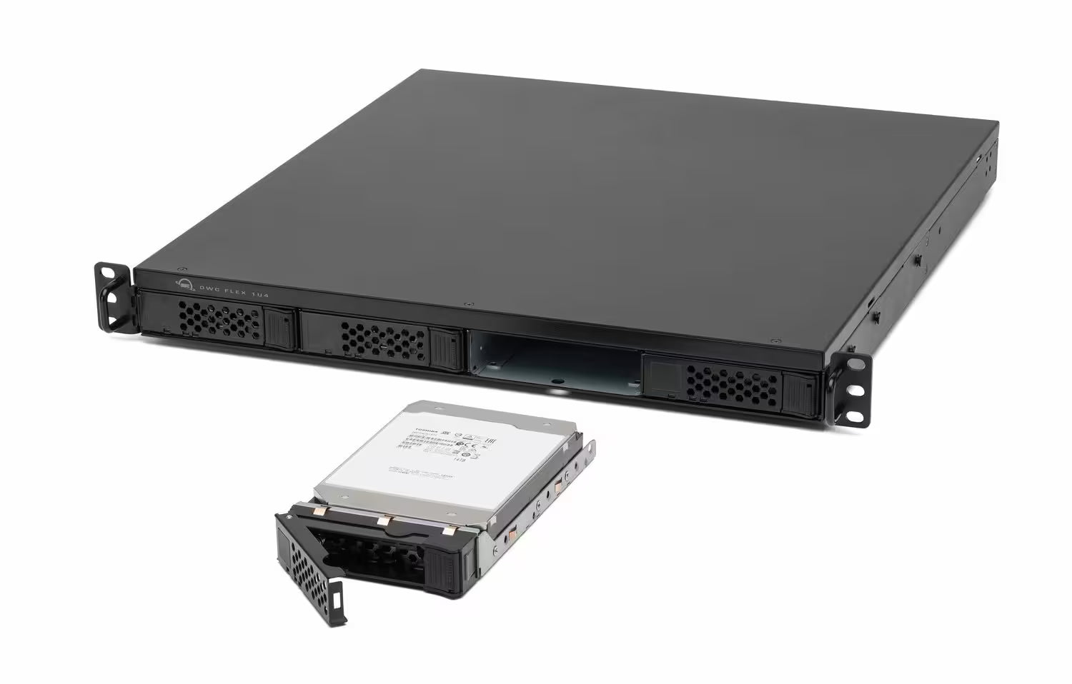 OWC Flex 1U4 Rackmount Thunderbolt Storage Enclosure with SoftRAID Up to 96TB
