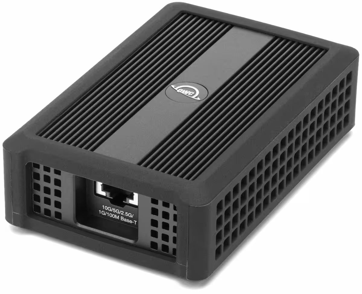 OWC Thunderbolt 4 to 10G Ethernet Adapter – High-Speed, Bus-Powered Network for Mac, PC & Linux