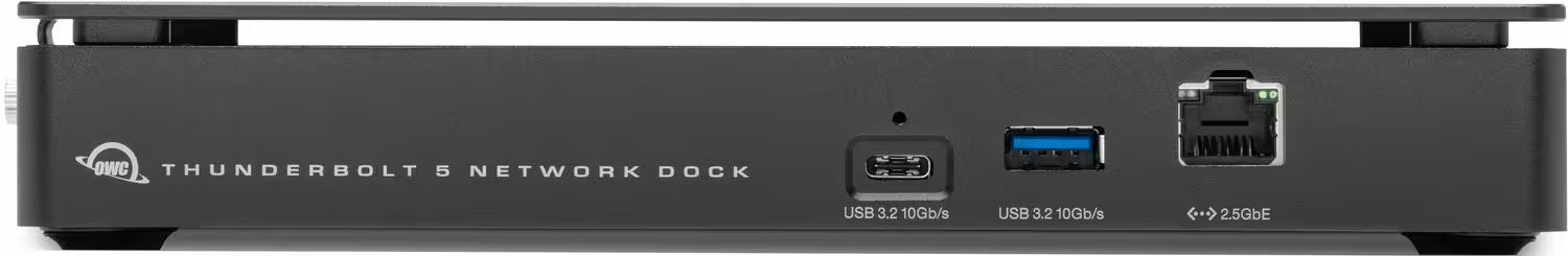 OWC Thunderbolt 5 Dual 10GbE Network Dock – 2.5GbE, 3× TB5, 4× USB 10Gb/s