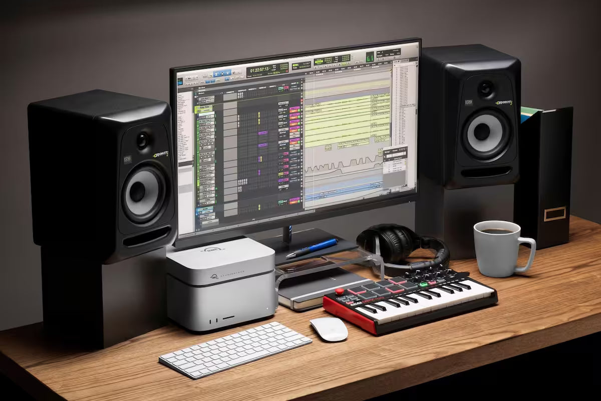 OWC StudioStack Thunderbolt 5 Storage Hub – Configurable HDD & NVMe for Mac & PC