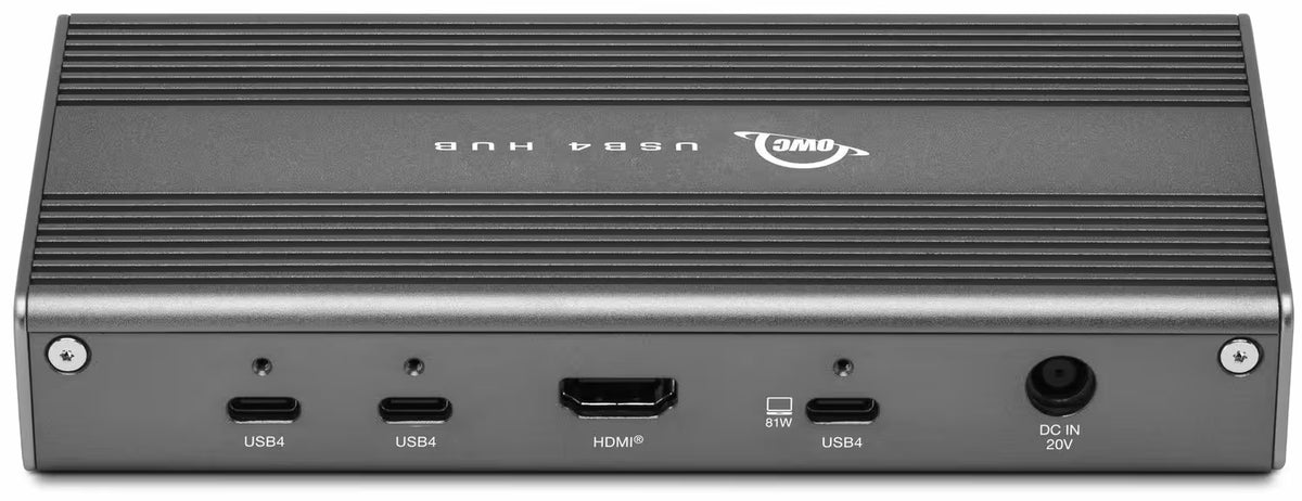 OWC USB4 Hub - 6-Port USB4 Hub with HDMI 2.1 and 81W Charging