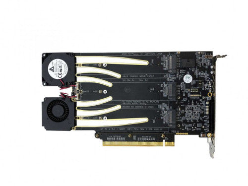 Squid PCI Express Gen 3 Carrier Board for six (6) M.2 NVME PCIe SSD modules