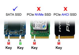 Lycom DT-119 adapter to convert M.2 NGFF SATA SSD to 2.5 inch 7mm SATA Drive for PC and MAC