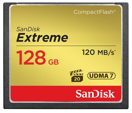 SanDisk 128GB Extreme CompactFlash Card, SDCFXSB-128G-G46