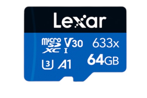 Lexar High-Performance 633x SDXC UHS-I Card w/ adapter – Reliable Storage for Full-HD and 4K Video