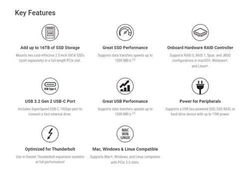 Fusion Dual 2.5-inch SSD RAID (with hardware RAID controller and 10Gbps USB-C port