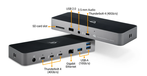 OWC 11 ports Thunderbolt 4 Dock with Thunderbolt 4 cable