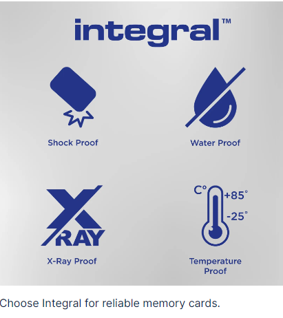 Integral high-speed Micro SDXC card UHS-1, U3 V30