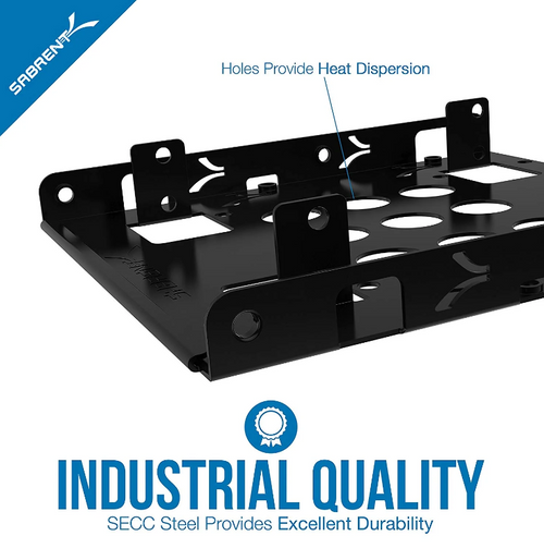 3.5-inch HDD to 2.5-inch SSD Internal Hard Drive Mounting Kit