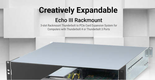 Echo III Rackmount System 3-slot PCIe Card Expansion for Full Size Cards + Module Support