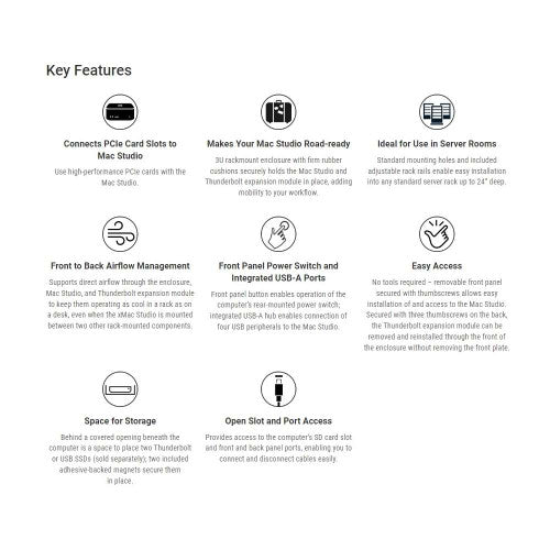 Sonnet xMac Studio with Echo III PCIe card expansion module