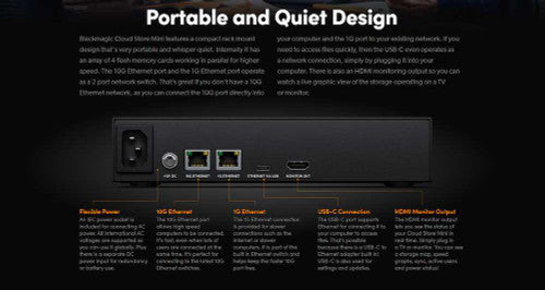 Blackmagic Cloud Store Mini 8TB and 16TB