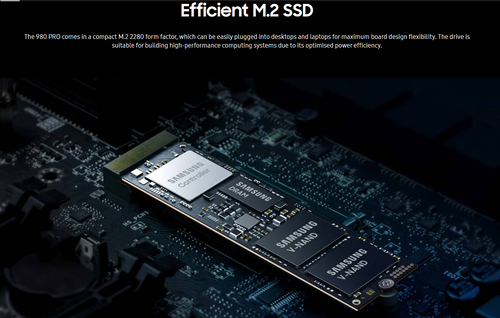 Samsung 980 Pro M.2 PCIe NVMe Solid state drive - SSD (2280)