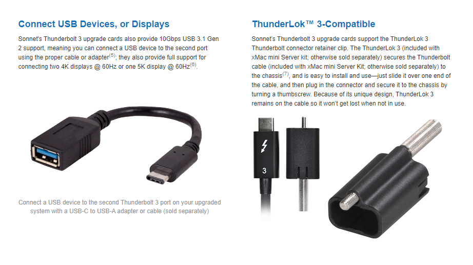 Sonnet Thunderbolt 3 Upgrade Card for Echo Express III-D and III-R