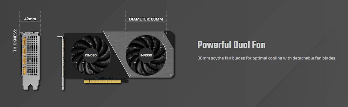 Inno3D GeForce RTX 4070 Super Twin X2 GDDR6X 12GB Graphics Card