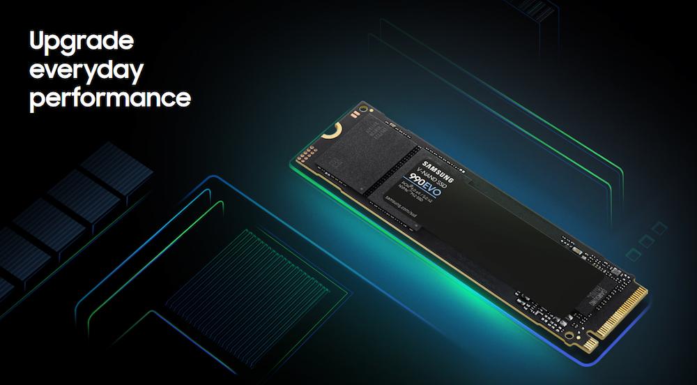 Samsung 990 EVO NVMe SSD – Fast PCIe 4.0 & 5.0 Storage Solution