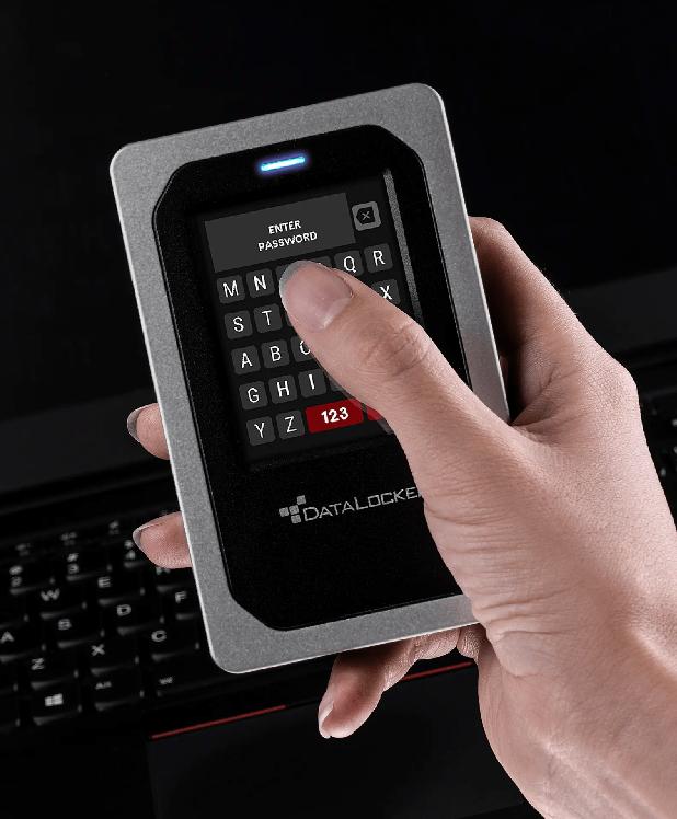 DataLocker DL4 FE Encrypted External SSD – FIPS 140-2 Level 3 Certified, AES 256-Bit Hardware Encryption, Touchscreen, Remote Management, Multi-Capacity