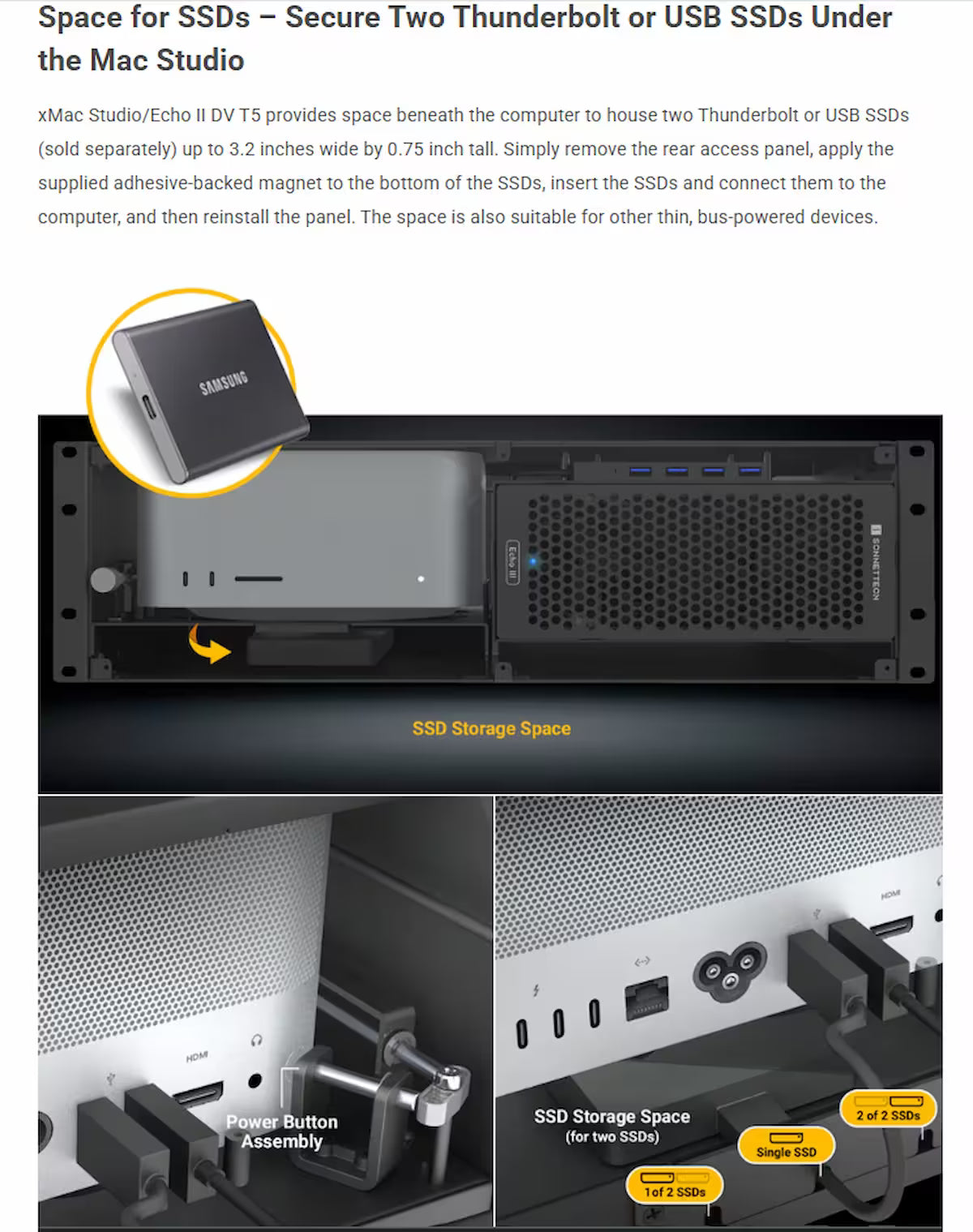 Sonnet xMac Studio + Echo II DV T5 – 3U Thunderbolt 5 PCIe Rackmount System