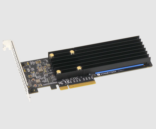 Sonnet Low-profile PCIe Card with Two M.2 NVMe SSD slots - add up to 16TB SSD