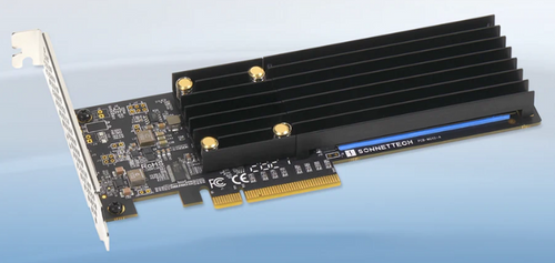 Sonnet Low-profile PCIe Card with Two M.2 NVMe SSD slots - add up to 16TB SSD