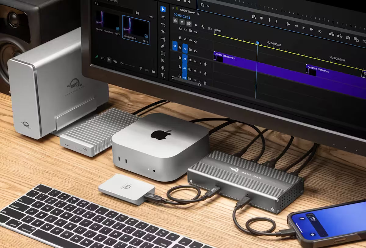 OWC USB4 Hub - 6-Port USB4 Hub with HDMI 2.1 and 81W Charging