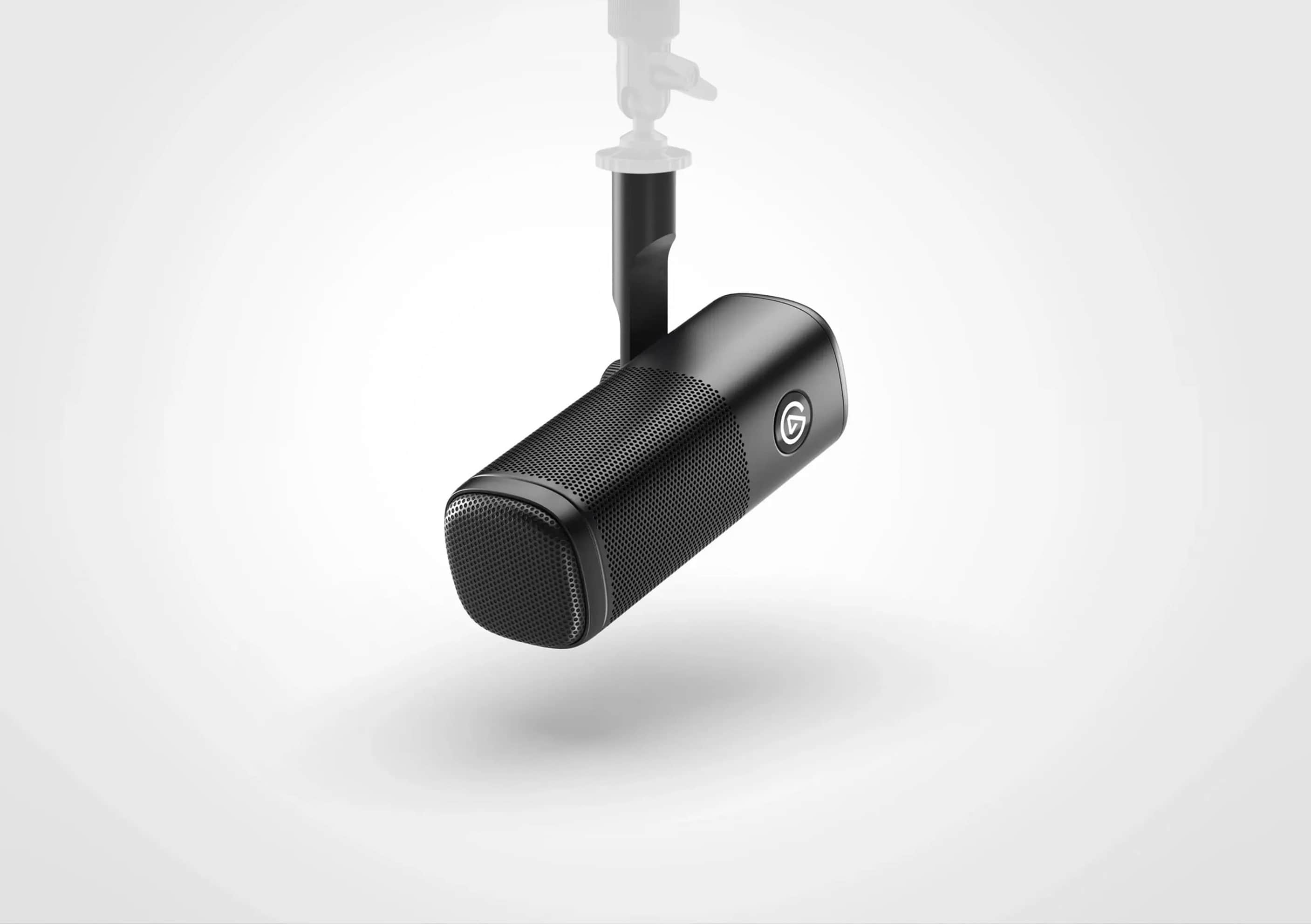 Elgato Wave DX dynamic XLR microphone on a boom arm